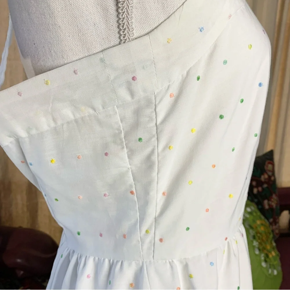 70s Eyelet Halter Dress - Picture 7 of 10